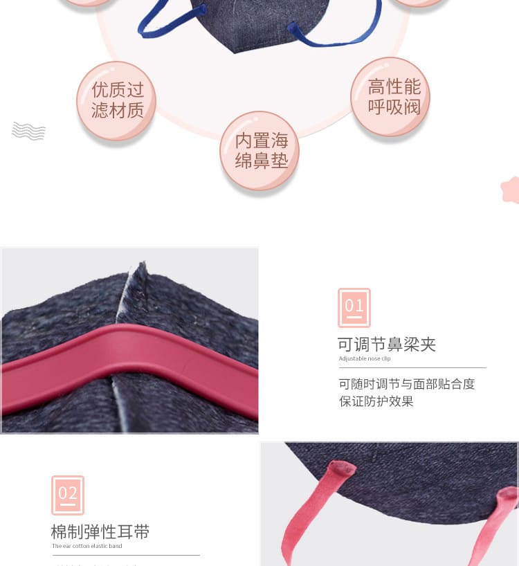 霍尼韦尔（Honeywell） H950V 小童萌宠口罩 (耳带式、带阀)